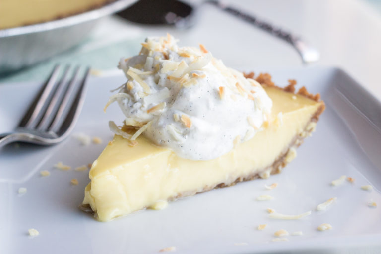 The Ultimate Warm Weather Dessert: Coconut Key Lime Custard Pie